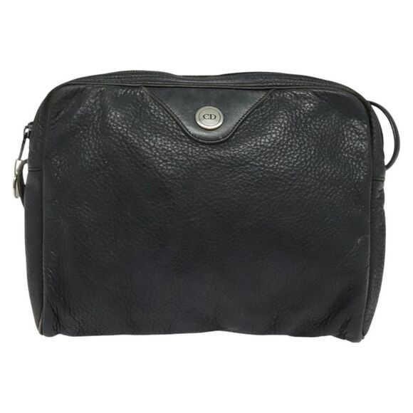 Dior Black Leather Shoulder Bag (Pre-Owned) - Picture 1 of 16